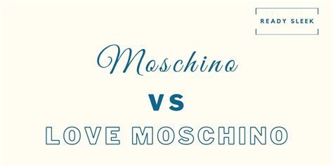 love moschino vs michael kors|love vs moschino brands.